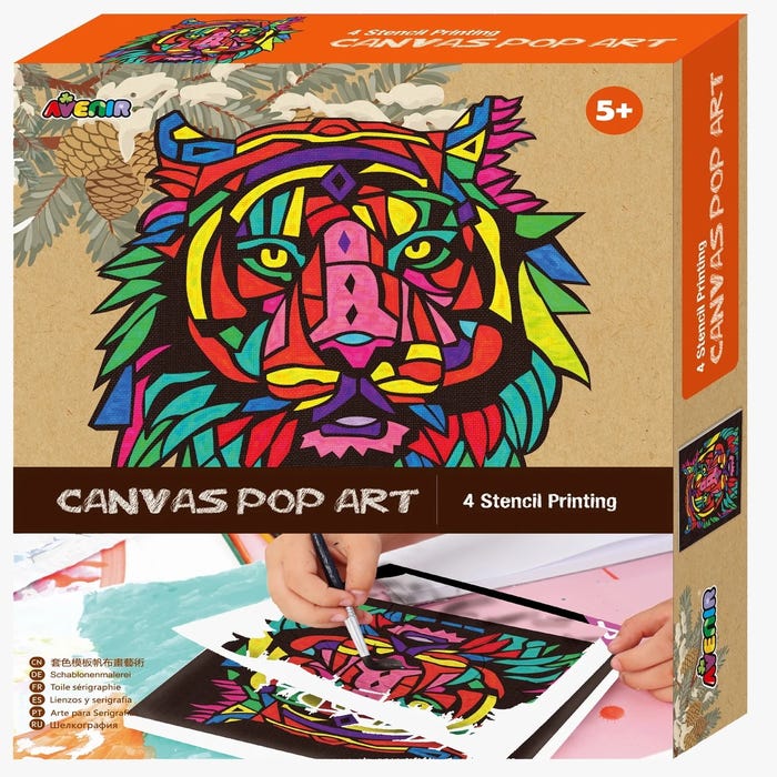 AVENIR CANVAS POP ART - LION