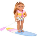 GLITTER GIRLS 14" DOLL W/ PADDLE BOARD, TAMMY