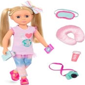 GLITTER GIRLS 14" DOLL W TRAVEL ACCESSORIES, PERCY