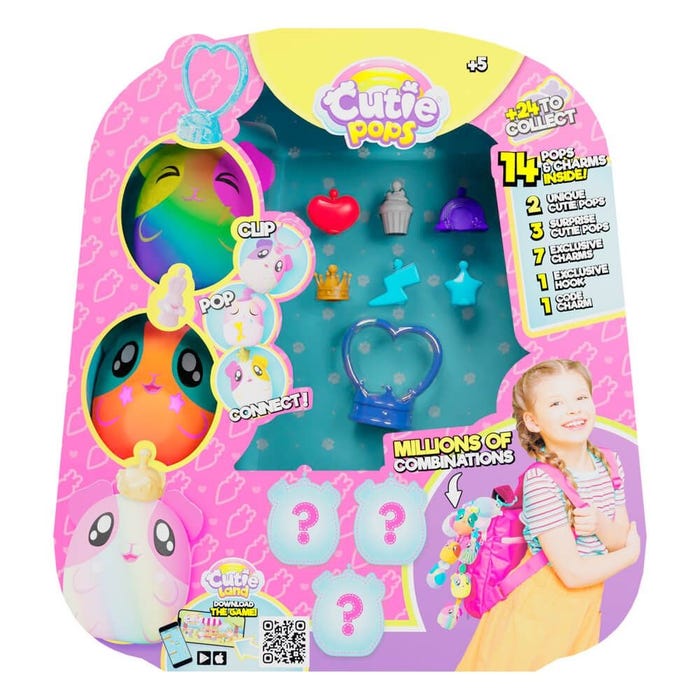 EOLO CUTIE POPS - CLIP, POP AND CONNECT - FIVE CUTIES BLIND PACK
