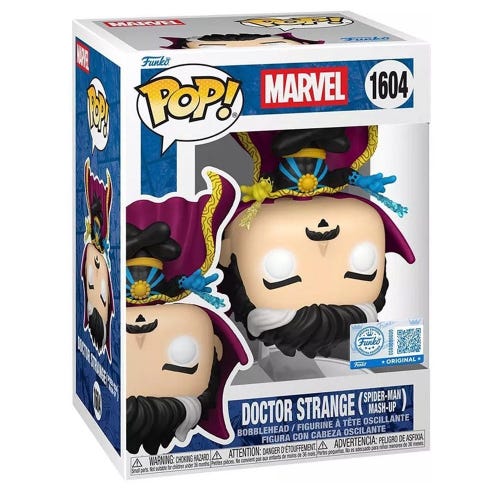 FUNKO POP MARVEL SPIDERMAN COMICS  SPIDERMAN  DR. STRANGE EXCLUSIVE