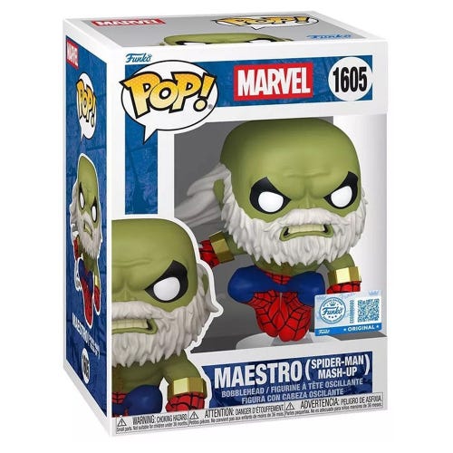 FUNKO POP MARVEL SPIDERMAN COMICS  SPIDERMAN MAESTRO EXCLUSIVE