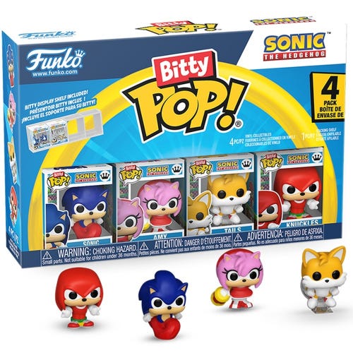 FUNKO BITTY POP GAMES SONIC  4 PACK
