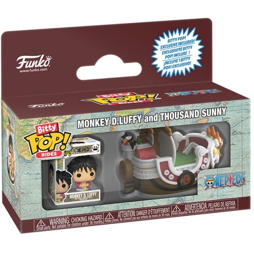 FUNKO BITTY POP RIDES ONE PIECE  THOUSAND SUNNY WITH LUFFY