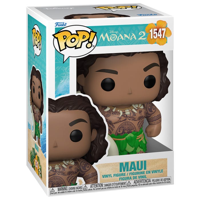 FUNKO POP DISNEY MOANA 2  MAUI WITH FISH HOOK