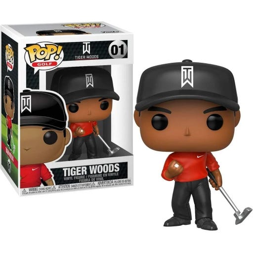 FUNKO POP GOLF TIGER WOODS RED SHIRT