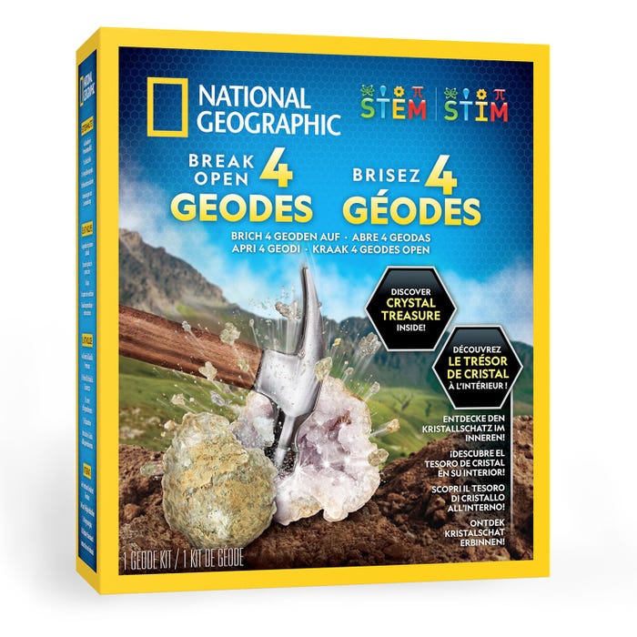 NATIONAL GEOGRAPHICNG BREAK OPEN 4 GEODES