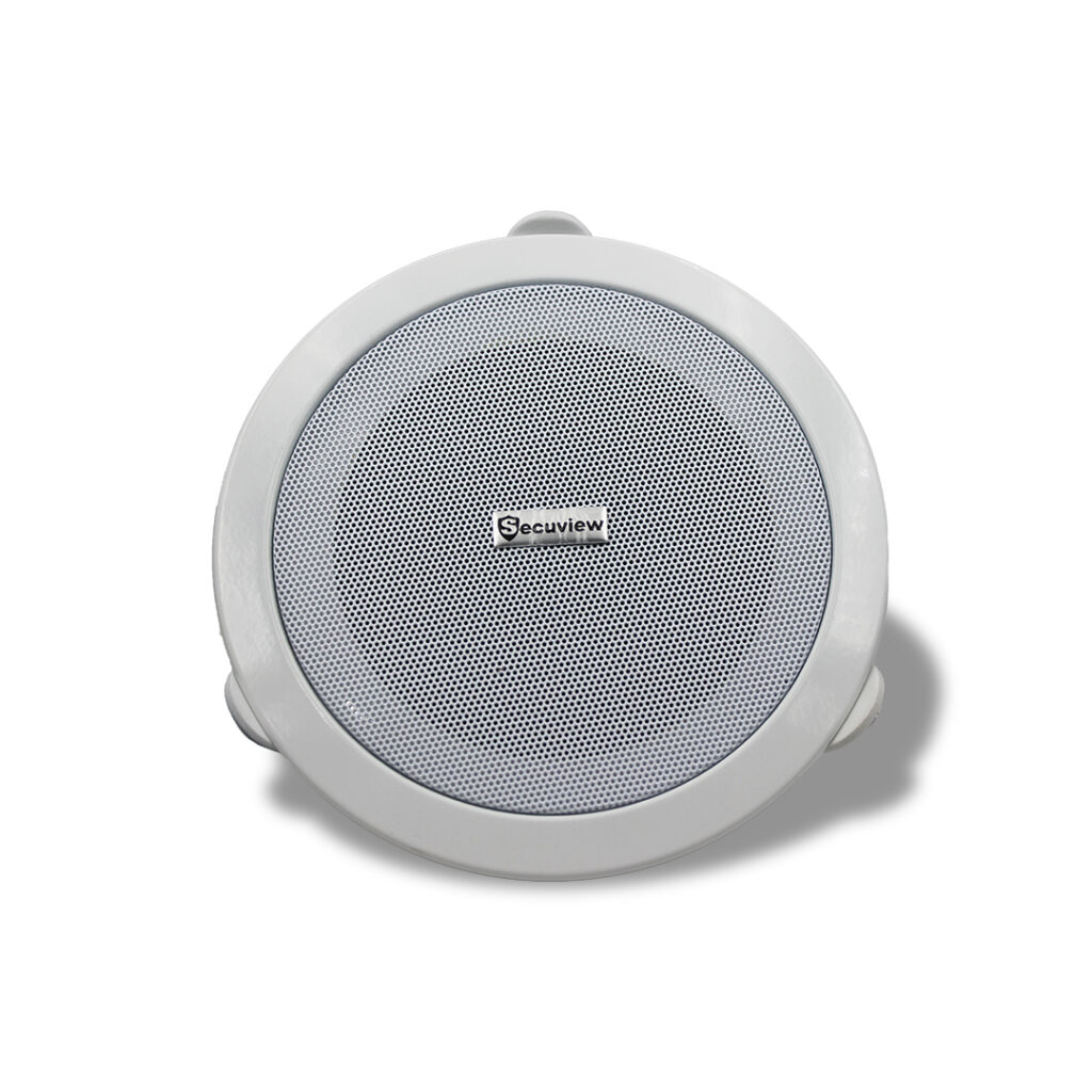 Secuview 6W Public Address Ceiling Speaker with Clear Audio.