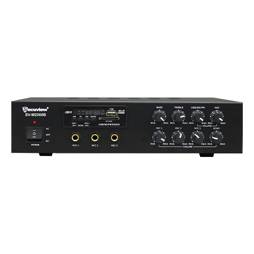 Secuview 50W Public Address Amplifier With Multiple Audio Sources