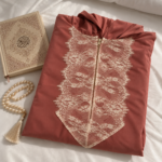 plain pure cotton prayer dress grape color